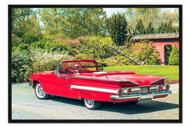 Gerahmter Kunstdruck 1960 Chevrolet Impala Convertible II