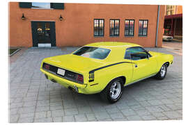 Akrylbilde 1970 Plymouth Cuda Hardtop Coupé II - American Cars 1920 - 2020
