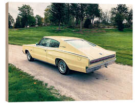 Wood print 1966 Dodge Charger Fastback Coupé II