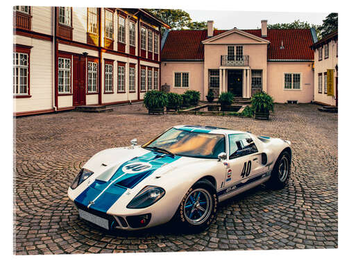 Stampa su vetro acrilico 1968 Ford GT 40 MK1 Replika Coupé I