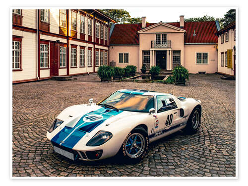 Póster 1968 Ford GT 40 MK1 Replika Coupé I