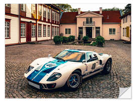 Självhäftande poster 1968 Ford GT 40 MK1 Replika Coupé I