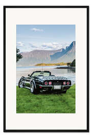 Gerahmter Kunstdruck 1971 Chevrolet Corvette C3 Cabrio II