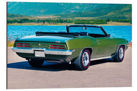 Tableau en aluminium 1969 Pontiac Firebird Convertible II - American Cars 1920 - 2020