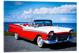 Acrylglasbild 1957 Ford Fairline 500 Skyliner convertible I - American Cars 1920 - 2020