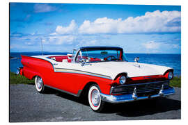 Tableau en aluminium 1957 Ford Fairline 500 Skyliner convertible I - American Cars 1920 - 2020
