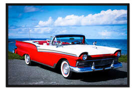 Gerahmter Kunstdruck 1957 Ford Fairline 500 Skyliner convertible I