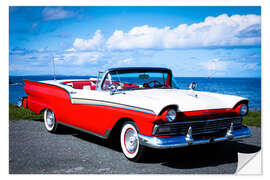 Wandsticker 1957 Ford Fairline 500 Skyliner convertible I