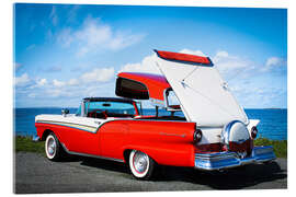 Acrylglasbild 1957 Ford Fairline 500 Skyliner Convertible II - American Cars 1920 - 2020