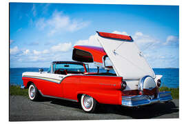 Tableau en aluminium 1957 Ford Fairline 500 Skyliner Convertible II - American Cars 1920 - 2020