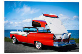 Hartschaumbild 1957 Ford Fairline 500 Skyliner Convertible II
