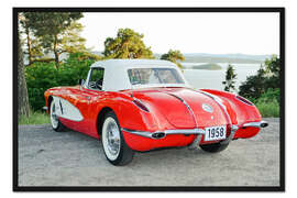 Gerahmter Kunstdruck 1958 Chevrolet Corvette Convertible II