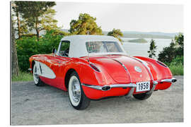 Cuadro de plexi-alu 1958 Chevrolet Corvette Convertible II