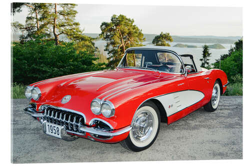 Acrylic print 1958 Chevrolet Corvette Convertible I