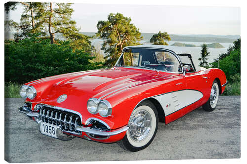 Canvas print 1958 Chevrolet Corvette Convertible I