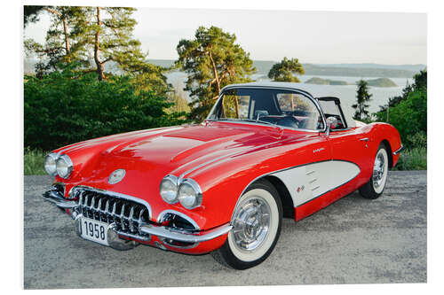 Quadro em PVC 1958 Chevrolet Corvette Convertible I