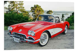 Quadro em PVC 1958 Chevrolet Corvette Convertible I