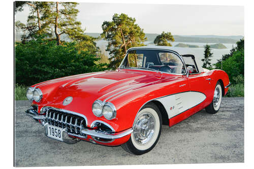 Cuadro de plexi-alu 1958 Chevrolet Corvette Convertible I
