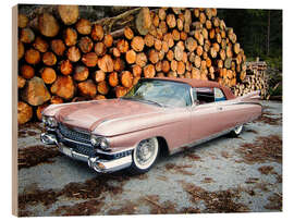 Cuadro de madera 1959 Cadillac Eldorado Biarritz convertible III