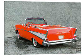 Tableau en aluminium 1957 Chevrolet Bel Air Convertible II