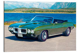 Tableau en aluminium 1969 Pontiac Firebird Convertible I - American Cars 1920 - 2020