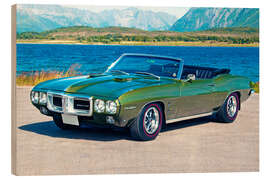 Obraz na drewnie 1969 Pontiac Firebird Convertible I - American Cars 1920 - 2020