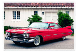 Wall print 1959 Cadillac Series 62 Hardtop Coupé I - American Cars 1920 - 2020