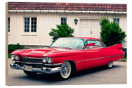 Wood print 1959 Cadillac Series 62 Hardtop Coupé I - American Cars 1920 - 2020