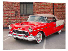 Quadro em PVC 1955 Chevrolet Bel Air Convertible II