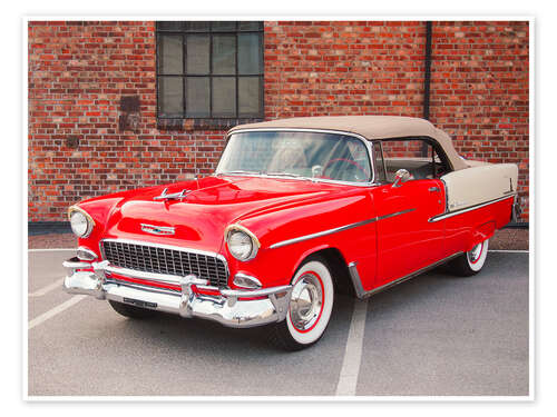 Poster 1955 Chevrolet Bel Air Convertible II