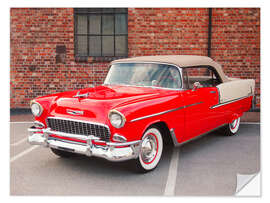 Sticker mural 1955 Chevrolet Bel Air Convertible II