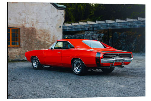 Aluminium print 1969 Dodger Charger RT Hardtop Coupé II