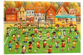 Acrylglasbild Wir lieben Fußball - Marion Krätschmer