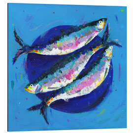 Magnettafel Sardinen