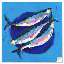 Vinilo para la pared Sardines