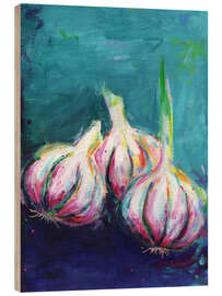 Cuadro de madera Garlic - Dawn Underwood