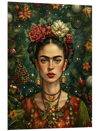 Cuadro de PVC Christmas Frida Kahlo