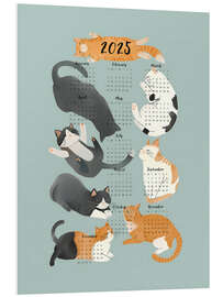 Cuadro de PVC Cat Calendar 2025 - Emanuela Carratoni