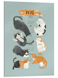 Tableau en plexi-alu Cat Calendar 2025 - Emanuela Carratoni