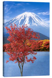 Lienzo Fuji autumn impression at Shoji Lake - Melanie Viola