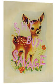 Tableau en verre acrylique Shy But Savage - Jonas Loose