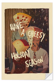Wandsticker Have A Cheesy Holiday Season