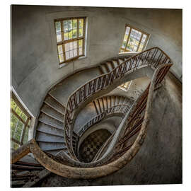Akrylbilde Old spiral staircase - Meinolf Lipka