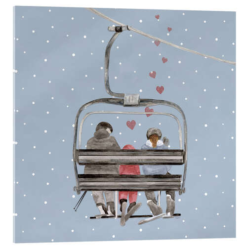 Acrylglasbild Winter Mountain Getaway III