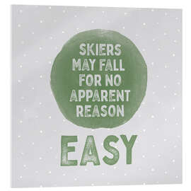 Acrylglasbild Easy Skiers - Lisa Audit