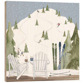 Holzbild Winter Mountain Getaway II - Lisa Audit