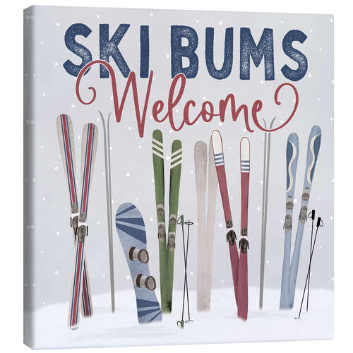 Canvas print Ski Bums Welcome