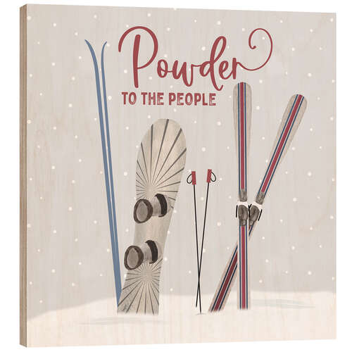 Quadro de madeira Powder To The People