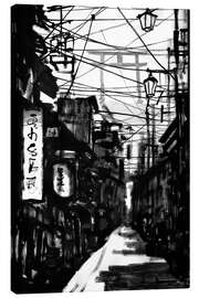 Obraz na płótnie Dark Street in Kyoto - Péchane