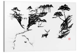 Obraz na aluminium Deer in the snow